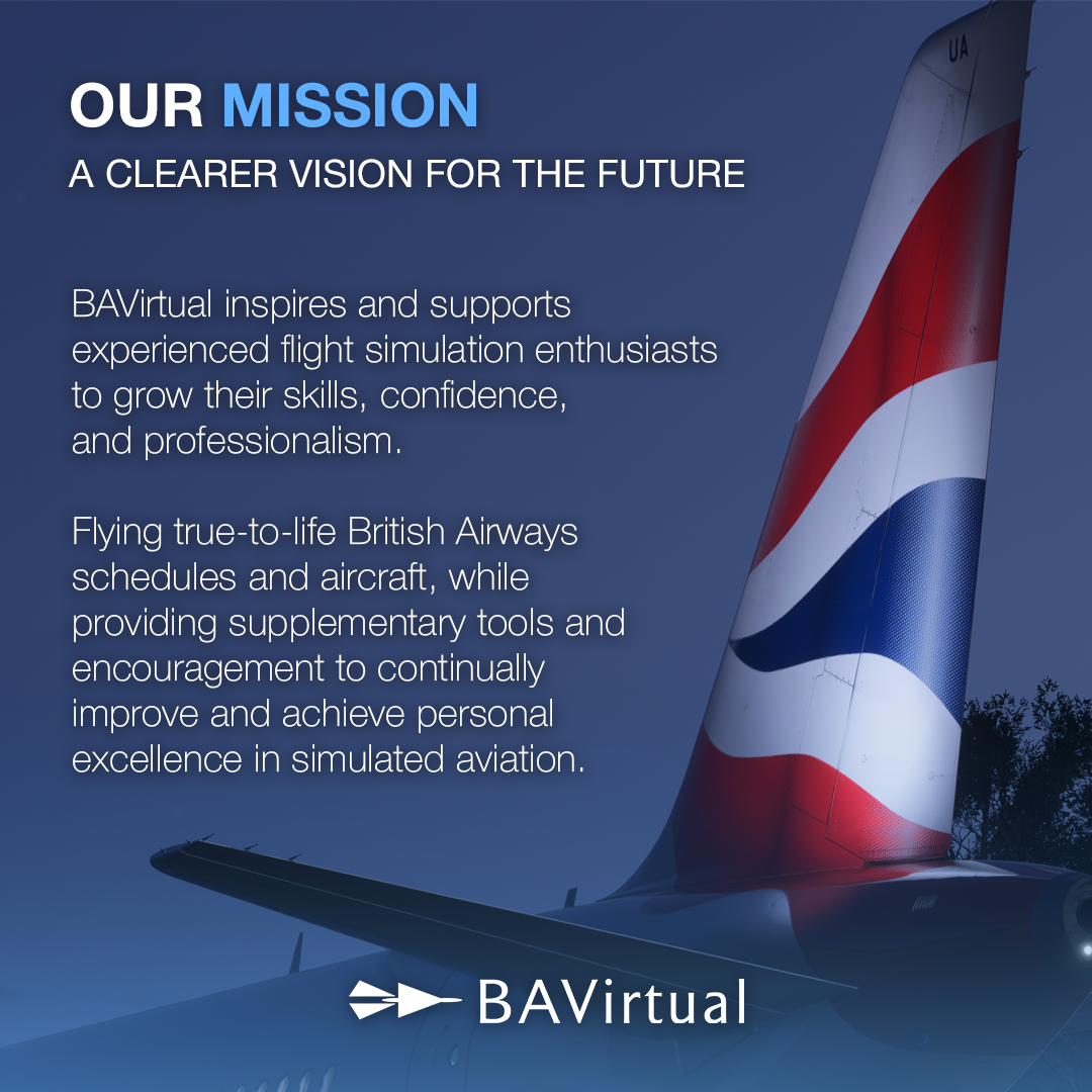 BAVirtual Mission — flying true-to-life schedules